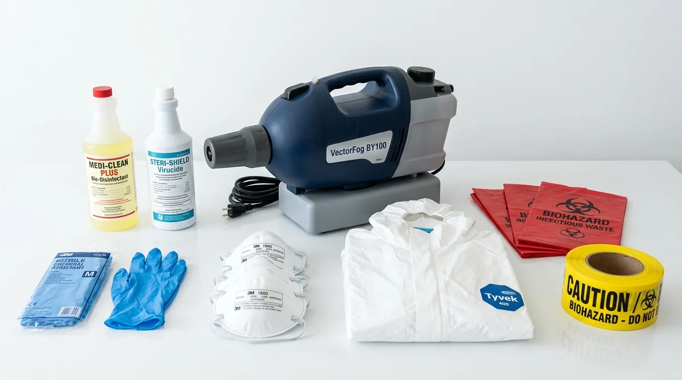 Professional biohazard remediation crew working in South Ogden